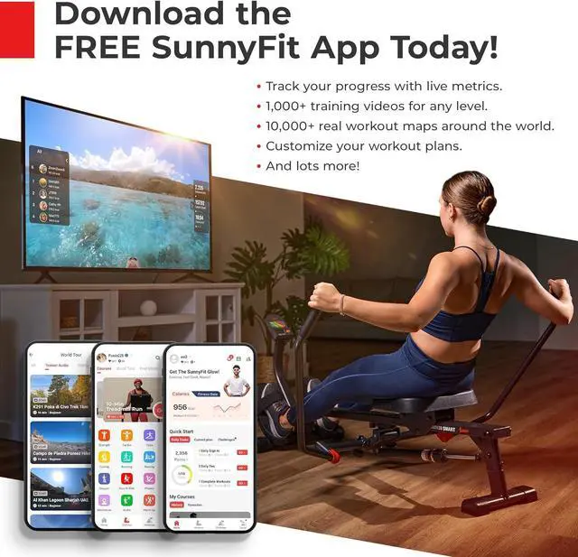 Alt view image 7 of 7 - Sunny Health & Fitness 2-in-1 Premium Power Stepper with Resistance Bands, Low-Impact Cardio, Space-Saving, Height-Adjustable, with Enhanced Bluetooth Connectivity with Free SunnyFit App