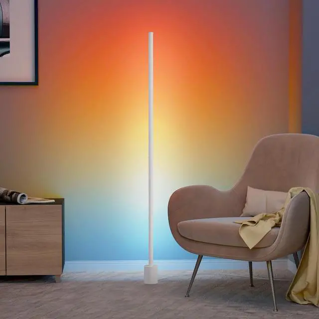 Main image of Smart Corner Floor Lamp, LED Floor Lamp with Alexa and App Control, 16 Million DIY Colors, Music Sync, DIY Color Modes,Timer Setting, Suitable for Living Room and Bedroom