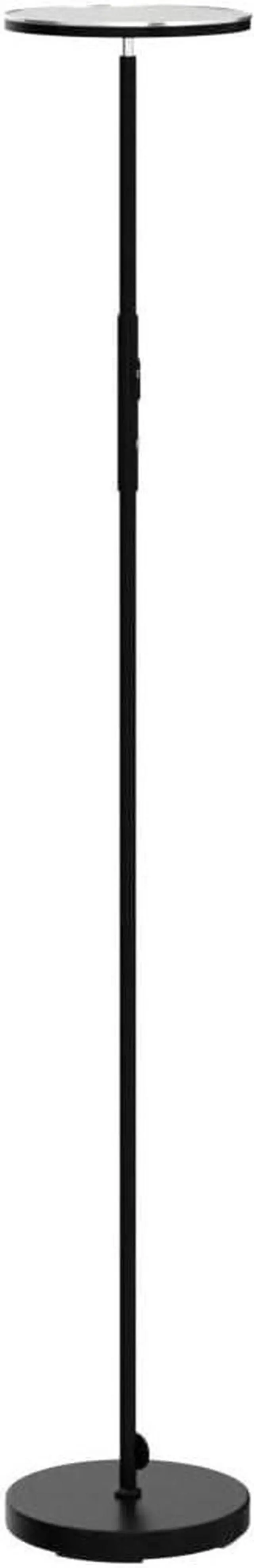 Alt view image 4 of 7 - OUTON Floor Lamp, 30W/3000LM LED Modern Torchiere Sky Lamp, Super Bright Dimmable Standing Tall Lamp with 4 Color Temperatures, Remote Touch Control, 1 Hour Timer for Living Room Bedroom Office, Black