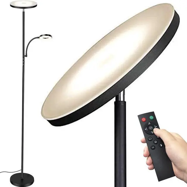 Main image of Floor Lamp, Upgraded 42W 4000LM Super Bright LED Floor Lamp for Living Room Bedroom, Dimmable Standing Reading Floor Lamps with Remote & Touch Control