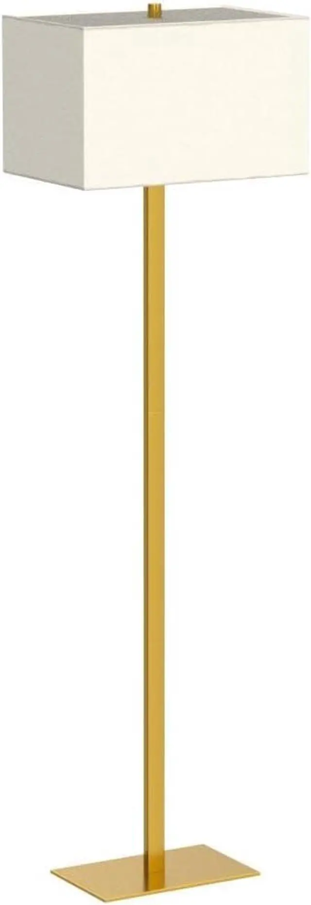 Alt view image 4 of 7 - Brightech Stella Mid-Century Modern Standing Lamp, Contemporary Lamp for Living Rooms & Offices, LED Floor Lamp for Reading and Work, Excellent Tall Lamp with Heavy Base for Living Room Décor - Brass