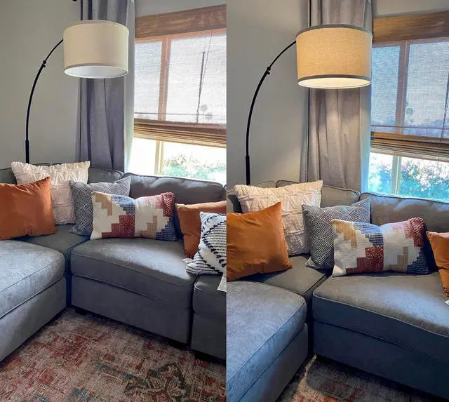 Alt view image 5 of 7 - Brightech Logan Arc Floor Lamp, Bright Standing Lamp for Living Rooms, Offices & Bedrooms, Modern Living Room Décor, Tall Hanging Floor Lamp for Reading and More  Black