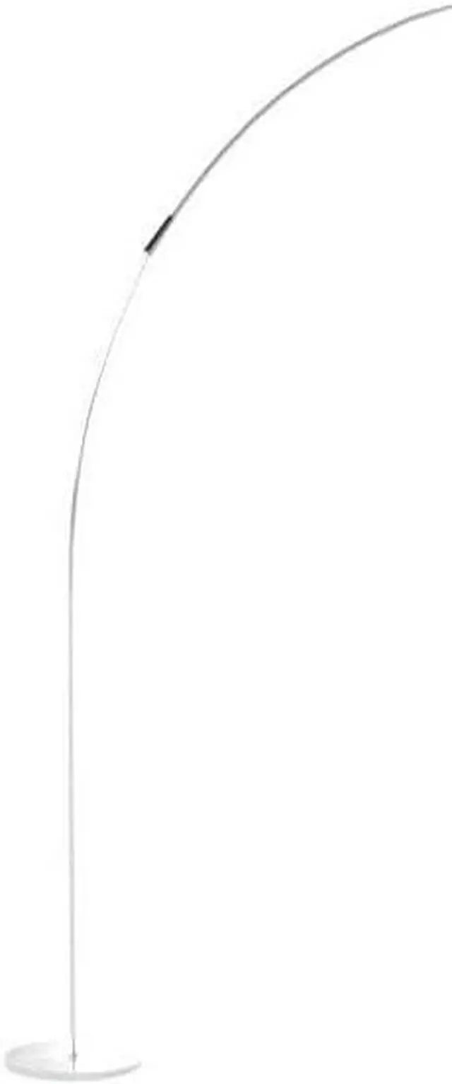 Alt view image 4 of 7 - Brightech Sparq Arc Floor Lamp, Ultra Bright Lamp for Living Rooms & Offices  3-Way Dimmable Smart, Tall Contemporary Standing Lamp for Reading in Bedrooms - Silver