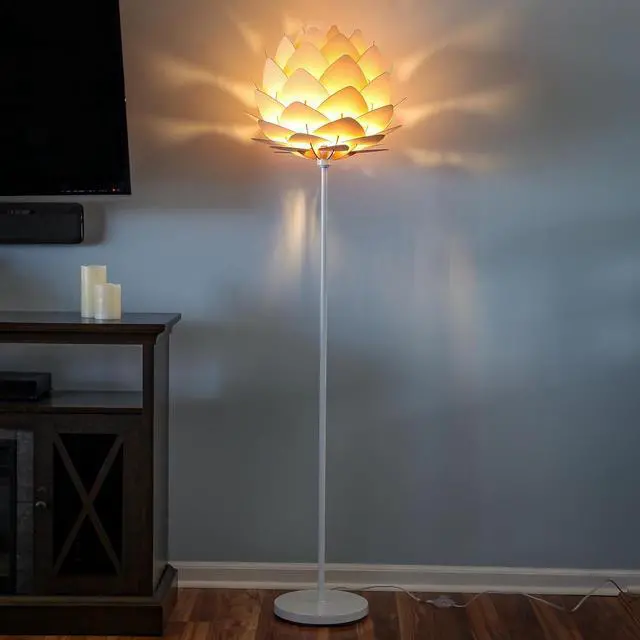 Alt view image 6 of 7 - Brightech Artichoke Design Unique 68 Inch Tall Free Standing Pole LED Floor Lamp