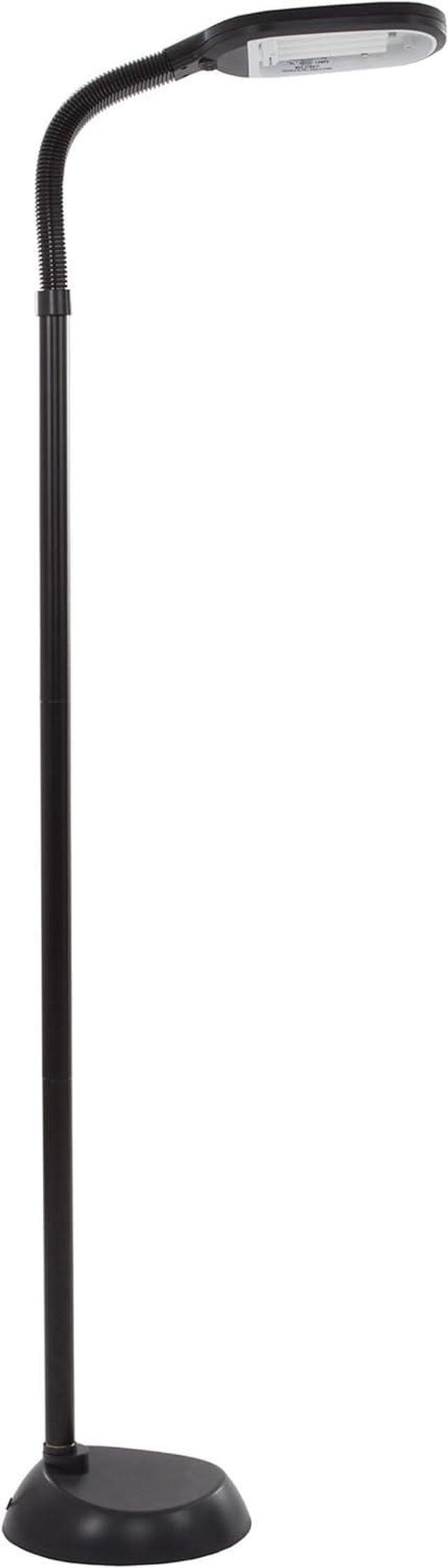 Main image of Bedford Home Floor Lamp - Full Spectrum Natural Sunlight Lamp with Bendable Neck - Reading, Craft, Studying, and Esthetician Light (Black)