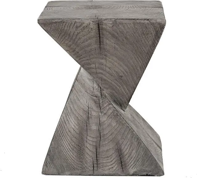 Alt view image 5 of 7 - Ball & Cast Concrete Stool End Table, 13.2D x 13.2W x 17H in, Light Grey
