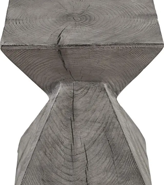 Alt view image 6 of 7 - Ball & Cast Concrete Stool End Table, 13.2D x 13.2W x 17H in, Light Grey