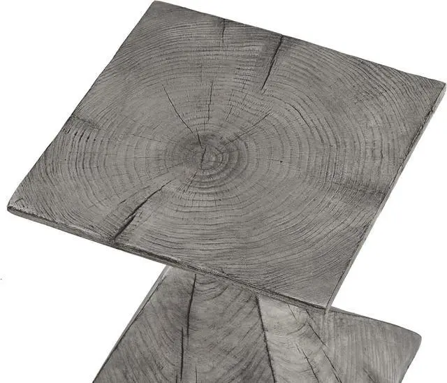 Alt view image 7 of 7 - Ball & Cast Concrete Stool End Table, 13.2D x 13.2W x 17H in, Light Grey