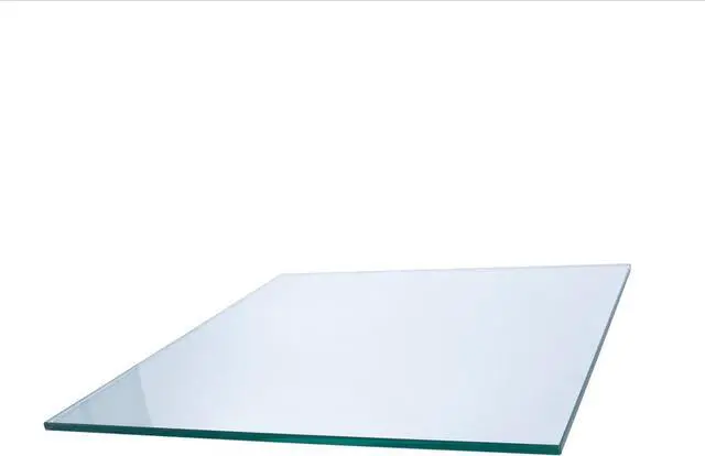 Alt view image 3 of 4 - Spancraft 36" Square Glass Table Top 1/2" Thick 1" Beveled Edge