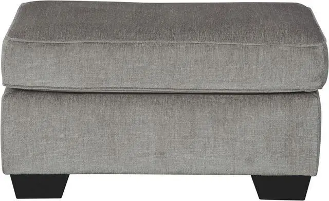 Alt view image 4 of 7 - Signature Design by Ashley Altari Modern Rectangular Accent Ottoman, Light Gray
