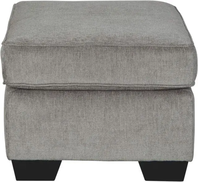 Alt view image 5 of 7 - Signature Design by Ashley Altari Modern Rectangular Accent Ottoman, Light Gray