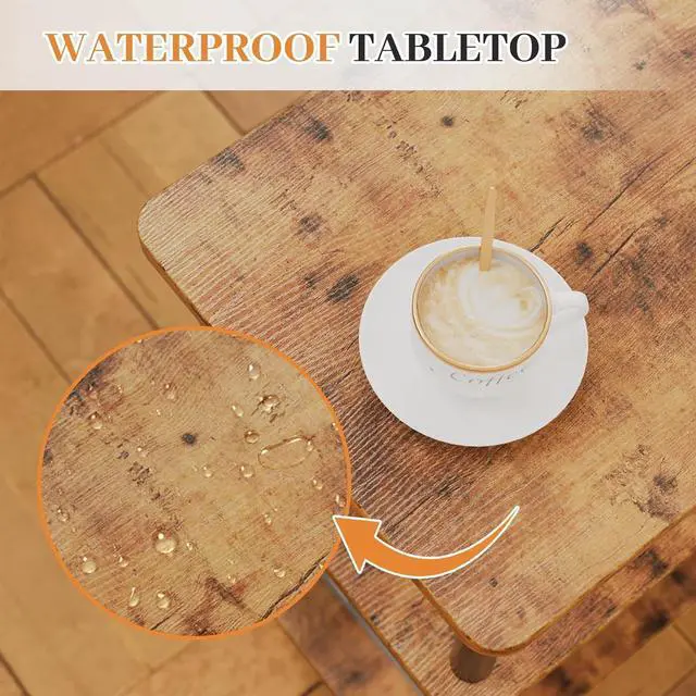 Alt view image 5 of 7 - Apicizon 3 Tier End Table, Boho Side Table with Storage Shelf, Nightstand Bedside Table for Small Spaces, Bedroom, Living Room, Entryway, Farmhouse, Easy Assembly,Brown