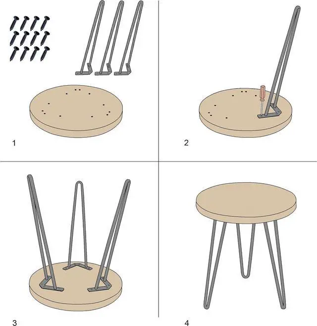 Alt view image 6 of 7 - Elm Solid Wood Side Table 15.6" x 15.6" x 20.8"H Round Accent Vintage Coffee End Tables Rustic Plant Stands Living Room Patio Bedroom Nightstand