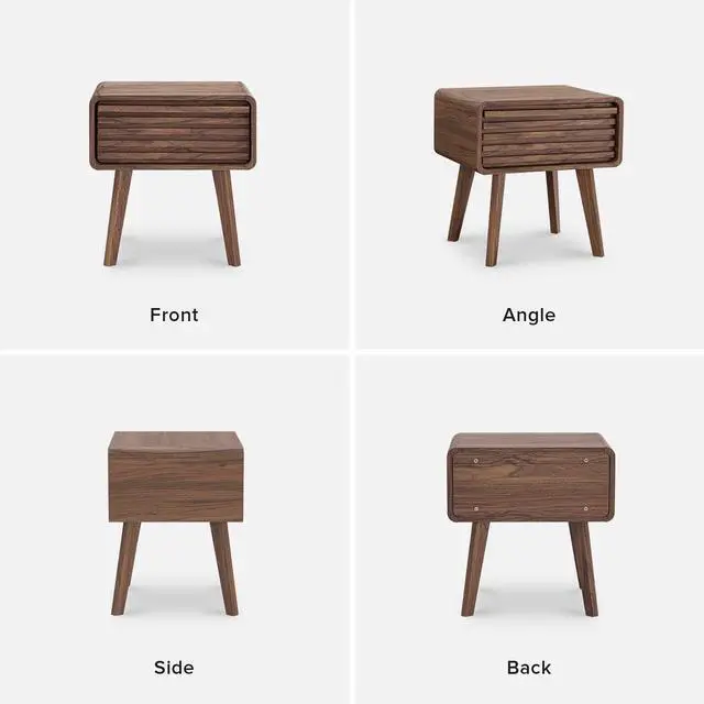 Alt view image 7 of 7 - mopio Ensley Nightstand, Side Table, End Table, Mid Century Modern Nightstand with Drawer, Bedside Tables, Small Nightstands with Storage, for Living Room, Bedroom (Single)