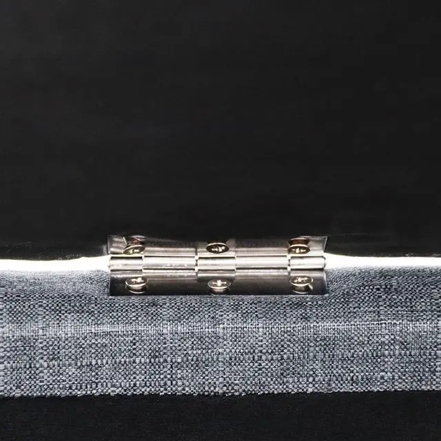 Alt view image 7 of 7 - ABBLE Indoor 34'' Wide Tufted Square Storage Ottoman with Hinged Lid Space Saving Coffee Table Upholstered Storage Storage Cocktail Ottoman Seat for Living Room Bedroom Office Denim Blue