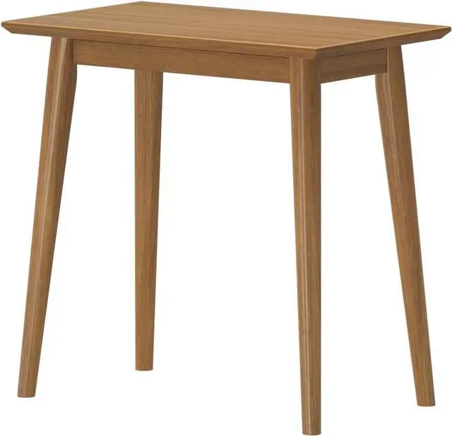 Alt view image 5 of 7 - Plank+Beam Mid Century Modern Rectangular Side Table, End Table for Living Room, Wooden Bedside Table, Small End Table for Office Space, Pecan