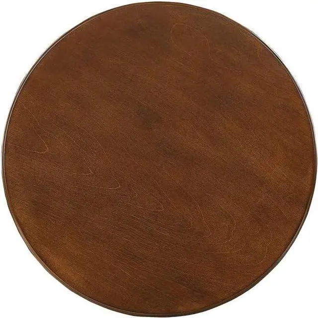 Alt view image 4 of 5 - Acme Acton Round Wooden End Table in Walnut