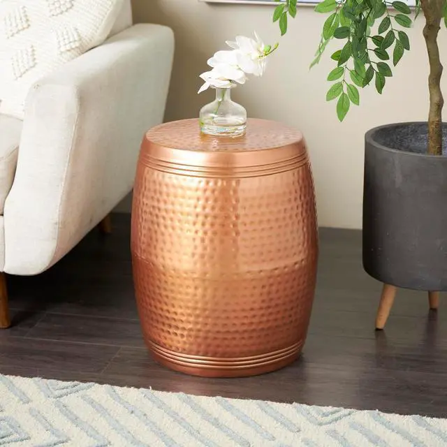 Alt view image 6 of 7 - Deco 79 Metal End Accent, Side Table 14" x 14" x 19", Copper