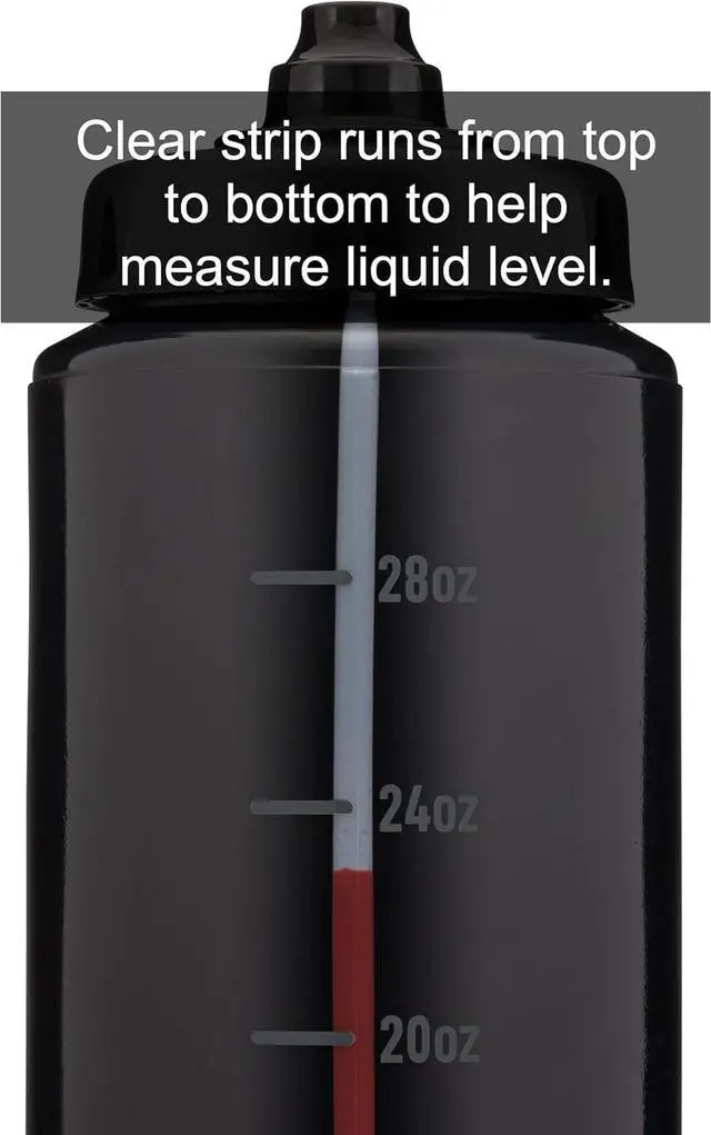 Alt view image 4 of 7 - Hydra Cup Sport [4 Pack] 32 oz Squeeze Water Bottles, Fast Flow Sports Water Bottle with Ball Blender Whisk, Bike & Cycling Water Bottle, Travel To Go, BPA Free (Dark Colors)