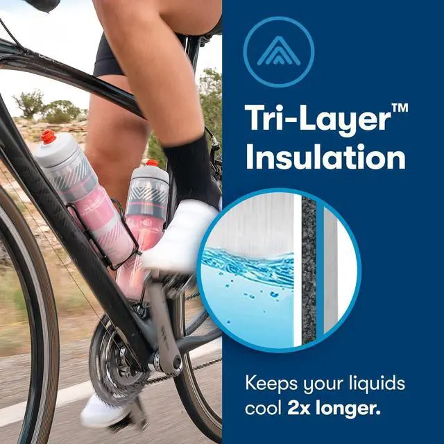 Alt view image 3 of 6 - Polar Bottle Breakaway Insulated by HydraPak (20oz & 24oz) - BPA Free, Cycling & Sports Squeeze Water Bottle