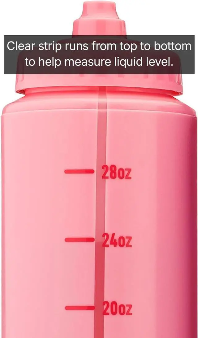 Alt view image 7 of 7 - Hydra Cup Sport [4 Pack] 32 oz Squeeze Water Bottles, Fast Flow Sports Water Bottle with Ball Blender Whisk, Bike & Cycling Water Bottle, Travel To Go, BPA Free (Bright Colors)