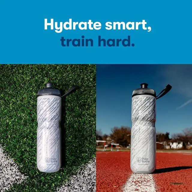 Alt view image 5 of 6 - Polar Bottle Sport Insulated by HydraPak (20oz & 24oz)  Leak Proof Water Bottles Keep Water Cooler 2x Longer than a Regular Reusable Water Bottle