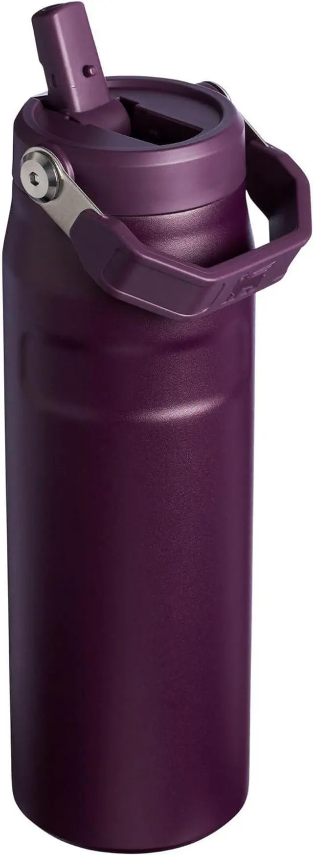 Alt view image 2 of 7 - Stanley IceFlow Flip Straw 2.0 Water Bottle 24 oz | Built-In Straw for Travel and Sports | Lightweight and Leak Resistant | Insulated Stainless Steel | BPA-Free | Plum