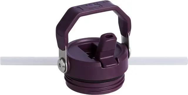 Alt view image 3 of 7 - Stanley IceFlow Flip Straw 2.0 Water Bottle 24 oz | Built-In Straw for Travel and Sports | Lightweight and Leak Resistant | Insulated Stainless Steel | BPA-Free | Plum
