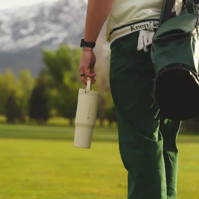 Alt view image 6 of 6 - HydroJug Sport - Stainless Steel Tumbler with Straw, Vacuum Insulated, 32oz Leakproof Water Bottle, Ergonomic Design, Reusable, Dishwasher Safe, Rubber Base, Durable for Gym or Outdoors, Riptide