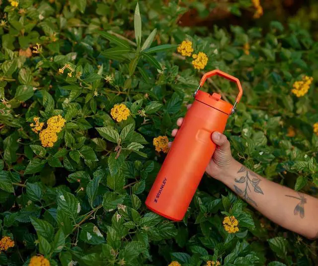 Alt view image 6 of 7 - Stanley IceFlow Flip Straw 2.0 Water Bottle 24 oz | Built-In Straw for Travel and Sports | Lightweight and Leak Resistant | Insulated Stainless Steel | BPA-Free | Plum