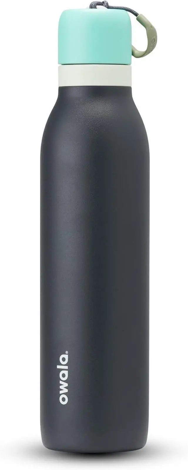 Main image of Owala FreeSip Twist Insulated Stainless Steel Water Bottle with Straw for Sports and Travel, BPA-Free, 24-oz, Blue/Grey (Foggy Tide)