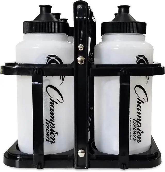Alt view image 2 of 7 - Champion Sports Plastic Water Bottle Set, Quart, Black