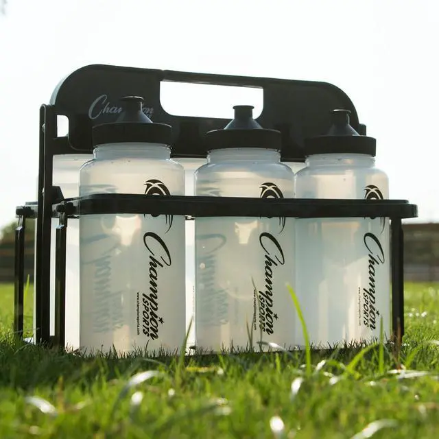 Alt view image 6 of 7 - Champion Sports Plastic Water Bottle Set, Quart, Black