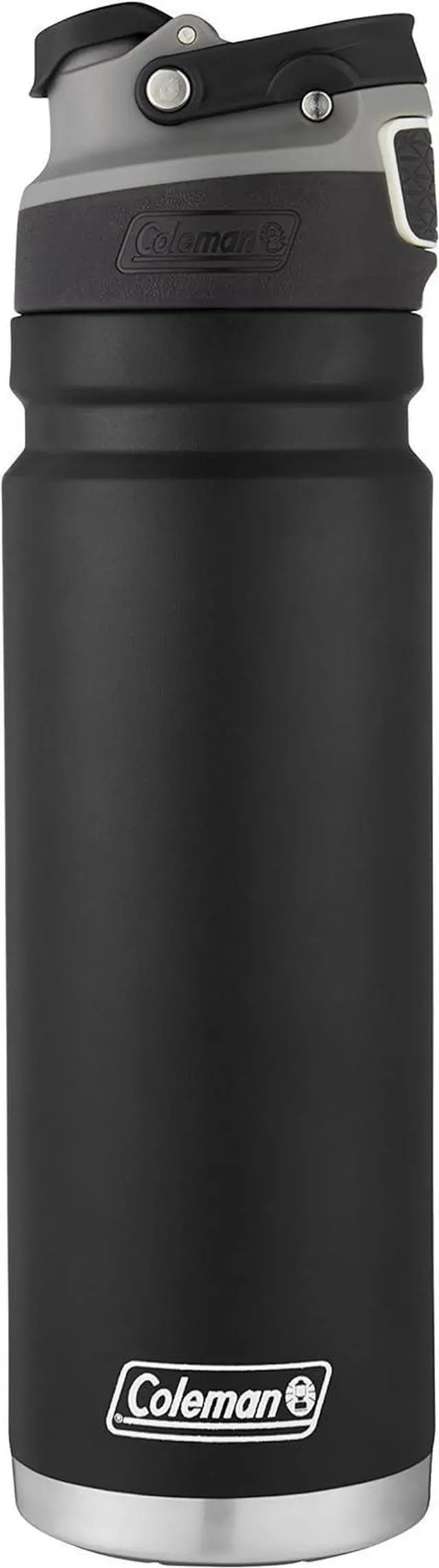 Alt view image 4 of 6 - Coleman FreeFlow AutoSeal Stainless Steal Water Bottle, 24oz, Black