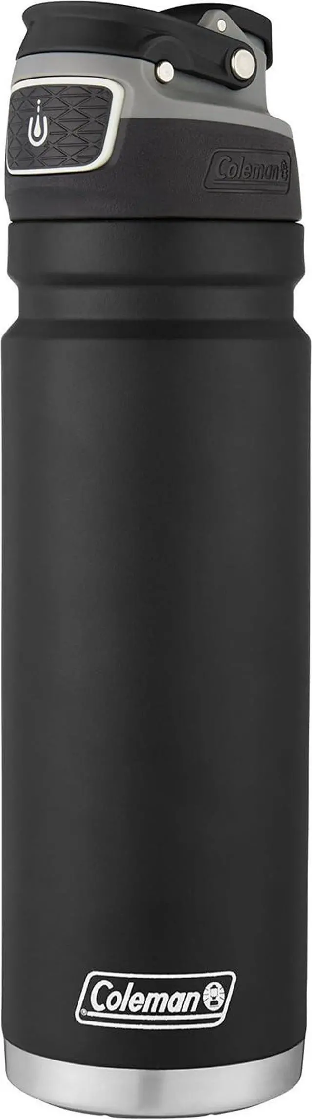 Alt view image 5 of 6 - Coleman FreeFlow AutoSeal Stainless Steal Water Bottle, 24oz, Black