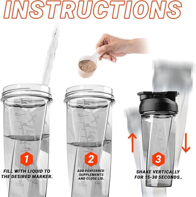 Alt view image 3 of 7 - HELIMIX 2.0 Vortex Blender Shaker Bottle Holds upto 28oz | No Blending Ball or Whisk | USA Made | Portable Pre Workout Whey Protein Drink Cup | Mixes Cocktails Smoothies Shakes | Top Rack Safe