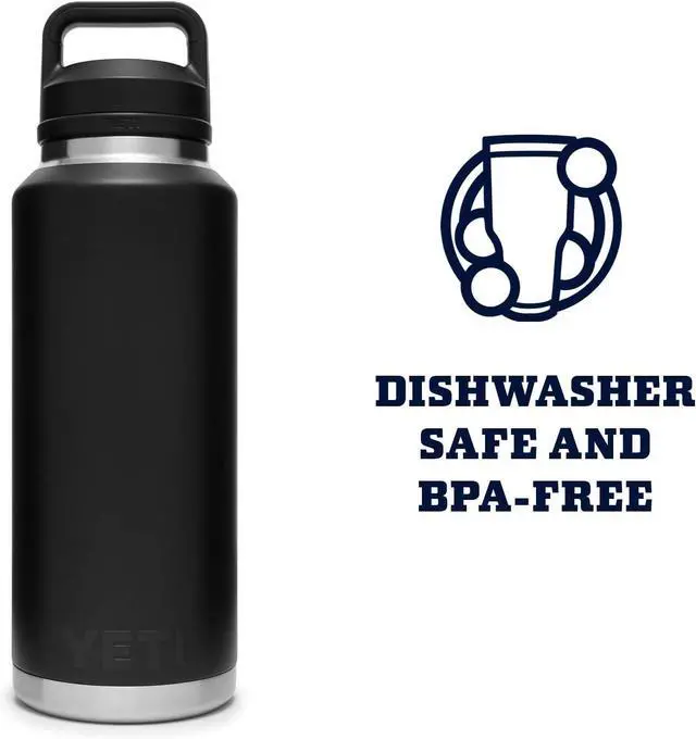 Alt view image 6 of 6 - YETI Rambler 46 oz Bottle, Vacuum Insulated, Stainless Steel with Chug Cap