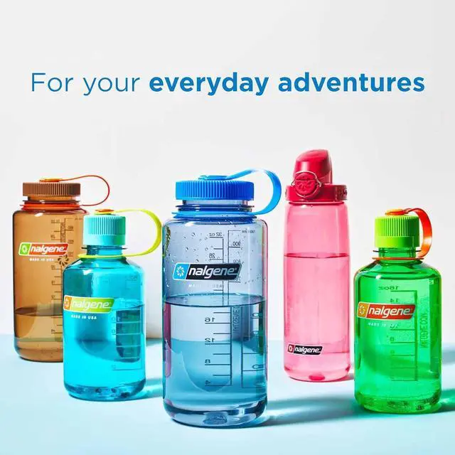 Alt view image 3 of 5 - Nalgene Sustain Tritan BPA-Free Water Bottle Made with Material Derived from 50% Plastic Waste, 32 OZ, Narrow Mouth, Pear