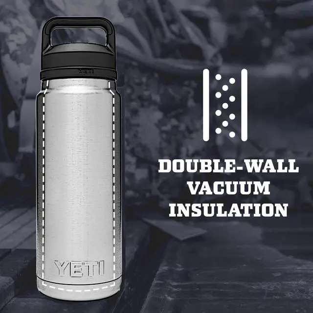 Alt view image 2 of 7 - YETI Rambler 26 oz Bottle, Vacuum Insulated, Stainless Steel with Chug Cap
