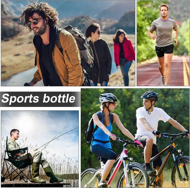 Alt view image 3 of 7 - CHENGU Water Bottle Bulk 20 oz Aluminum Reusable Bottles Lightweight Snap Lid Water Cups Easy Carry Leak Proof Travel Tumbler for Gym Sports Camping Hiking Fishing