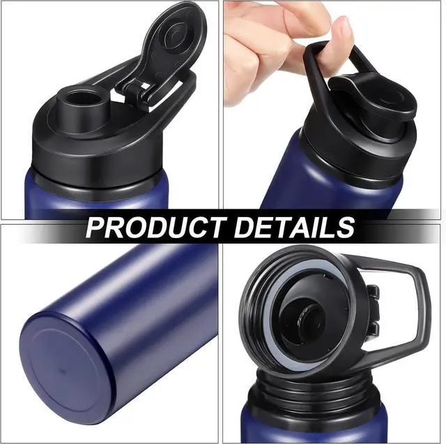 Alt view image 4 of 7 - CHENGU Water Bottle Bulk 20 oz Aluminum Reusable Bottles Lightweight Snap Lid Water Cups Easy Carry Leak Proof Travel Tumbler for Gym Sports Camping Hiking Fishing
