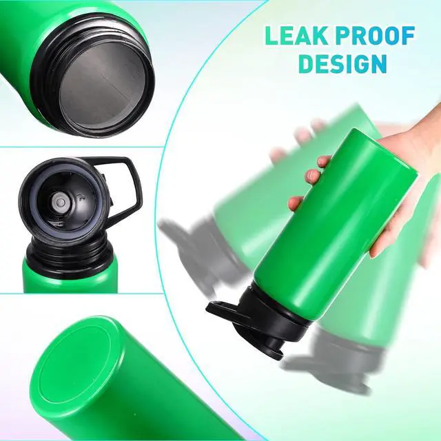 Alt view image 3 of 6 - 10 Pieces 20oz Reusable Aluminum Water Bottles Bulk Multicolor Outdoor Sports Water Bottles for Travel, Gym, Hiking, Cycling, Camping, Fishing, Snap Lid(Multicolor)