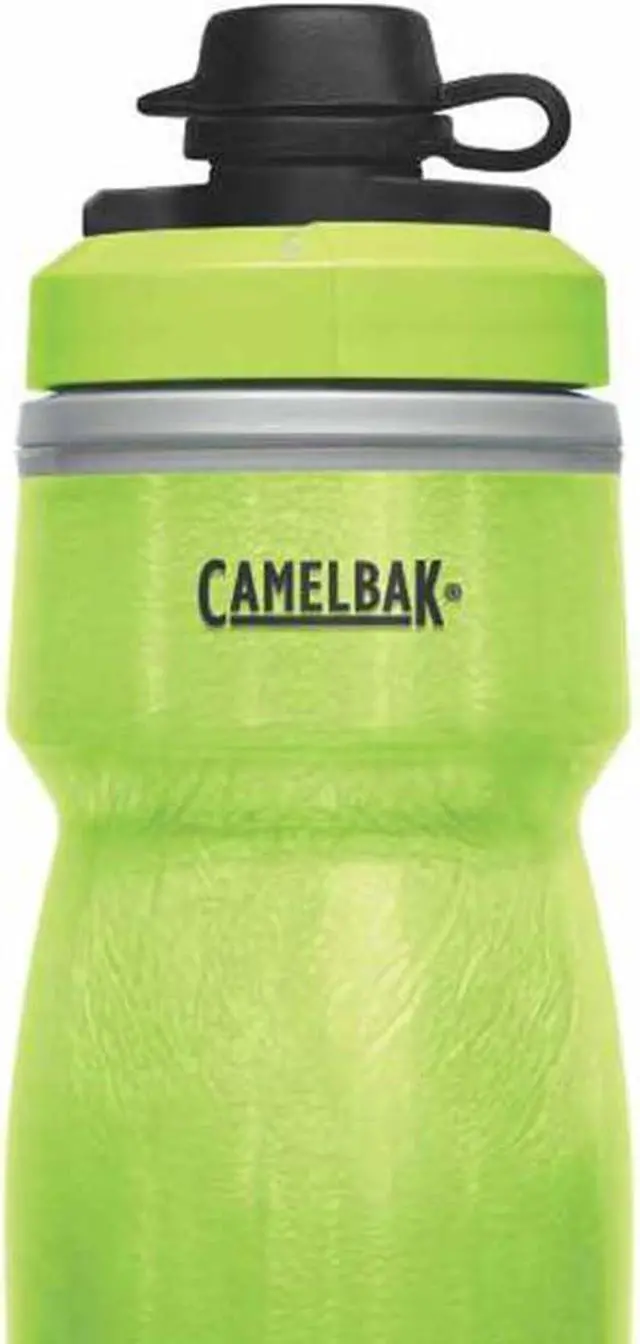 Alt view image 2 of 7 - CamelBak Podium Dirt Series Chill Insulated Mountain Bike Water Bottle 21oz, Lime