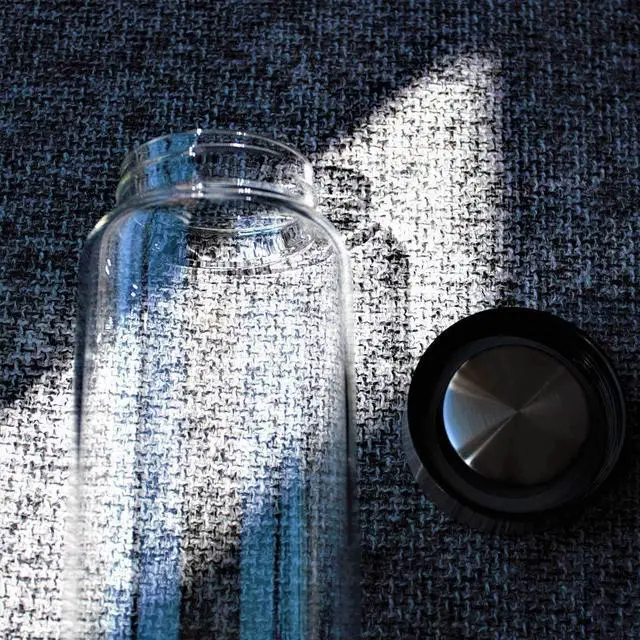 Alt view image 3 of 4 - sunkey Glass Water Bottle 32 oz High Borosilicate with Neoprene Sleeve Leak Proof Lid Reusable Eco Friendly Bpa Free