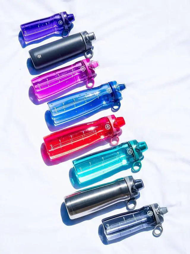 Alt view image 5 of 5 - Pogo Plastic Water Bottle with Chug Lid and Carry Handle, Reusable, BPA Free, Dishwasher Safe, Perfect for Travel, School, Outdoors, and Gym | 18oz, 32oz, 40oz, 64oz