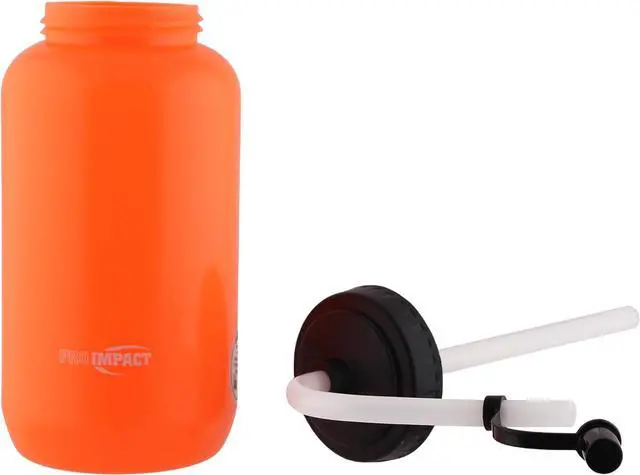 Alt view image 3 of 4 - Pro Impact Squeezable Water Bottle Bendable Long Straw - LDPE BPA Free Plastic - Hydration for Baseball Hockey Gym MMA Yoga Boxing Cycling Softball Football Lacrosse (35.5 Oz.)