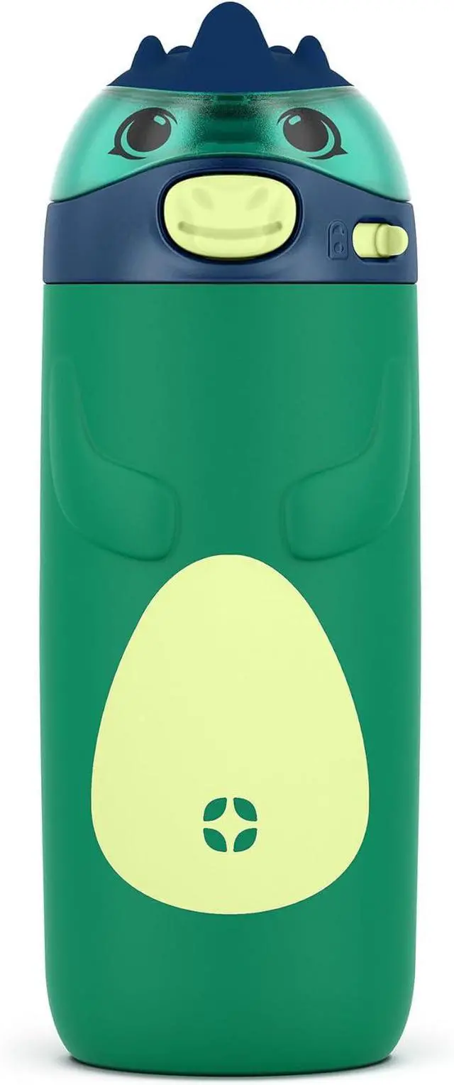 Main image of Ello Ellies 12oz Vacuum Insulated Stainless Steel Kids Water Bottle with Straw and Built-in Carrying Handle and Leak-Proof Locking Lid for School Backpack, Lunchbox and Outdoor Sports