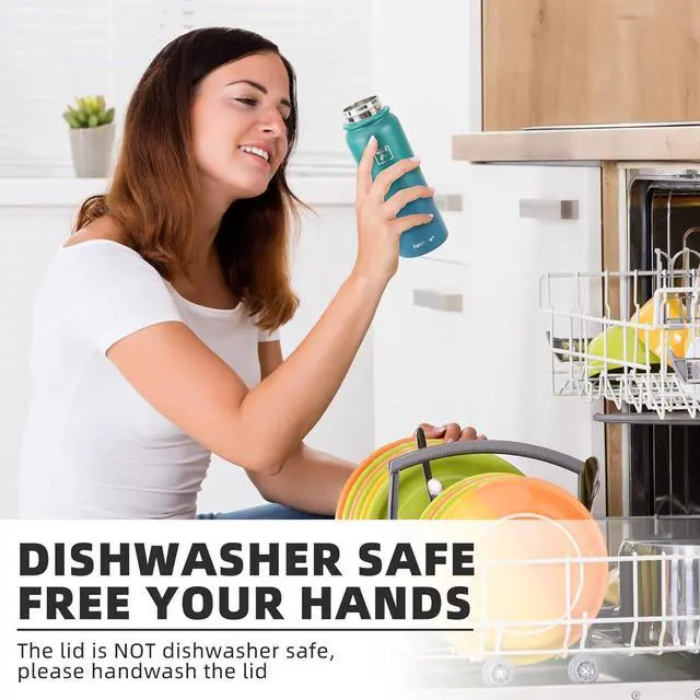 Alt view image 7 of 7 - 20 Oz Stainless Steel Insulated Sports Water Bottles with Straw for Kids Men and Women (Black)