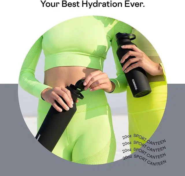 Alt view image 3 of 7 - Corkcicle Sport Canteen Insulated Tumbler, Hammerhead, 20 oz  Reusable Water Bottle Keeps Beverages Cold for 25 Hours & Hot 12 Hours  Cupholder Friendly Tumbler with Screw-On Cap