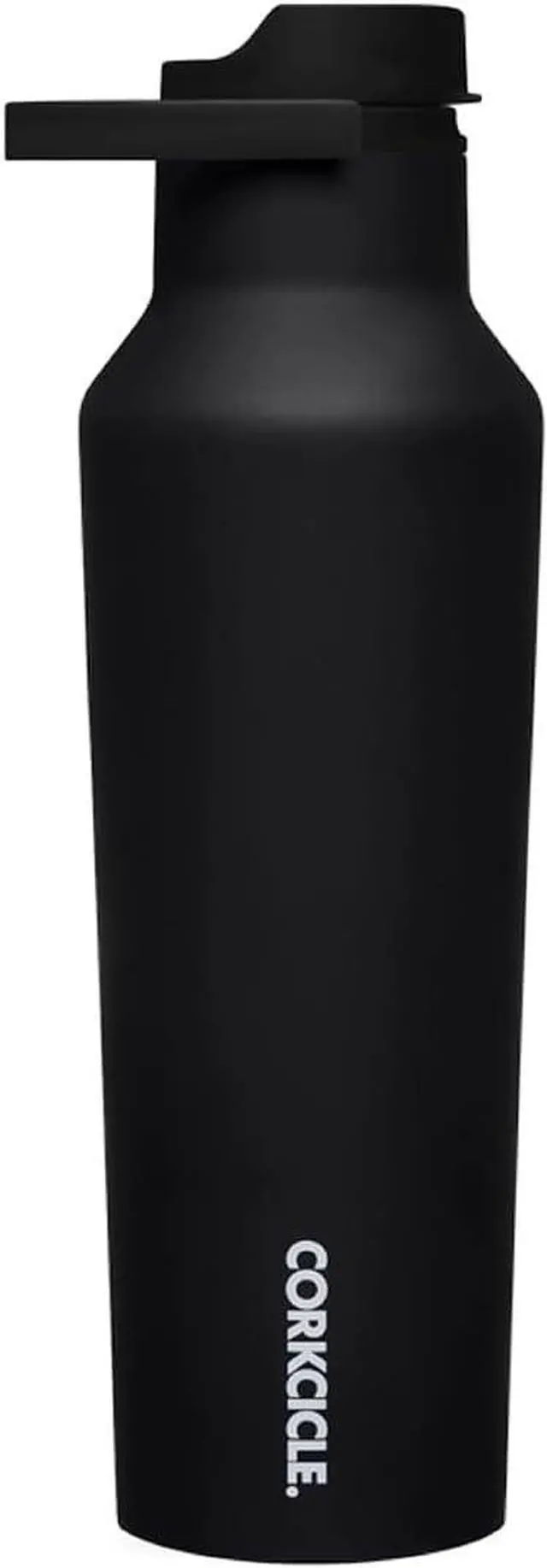 Main image of Corkcicle Sport Canteen Insulated Tumbler, Matte Black, 20 oz  Reusable Water Bottle Keeps Beverages Cold for 25 Hours & Hot 12 Hours  Cupholder Friendly Tumbler with Screw-On Cap